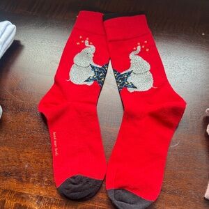 Kate Spade Red Elephant Casual Socks